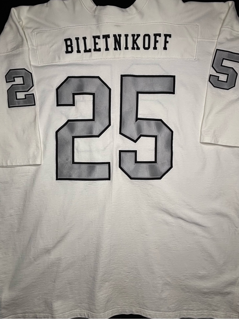 Rare Oakland Raiders Fred Biletnikoff Southland Athletic Football Jersey